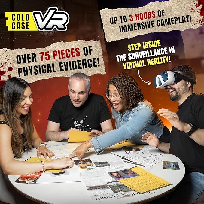 Cold Case VR - The Case of The Fatal Follower - Immersive VR Murder Mystery Party Game - 1 to 6 Players - for Ages 14 and Up-CubbioJoy