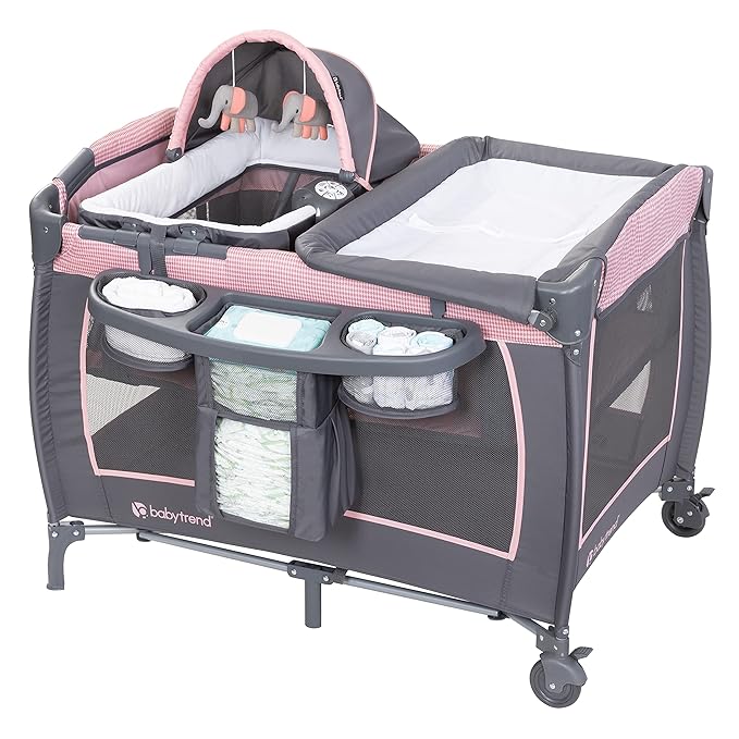 Baby Trend Lil' Snooze Deluxe III, Cozy Pink-CubbioJoy