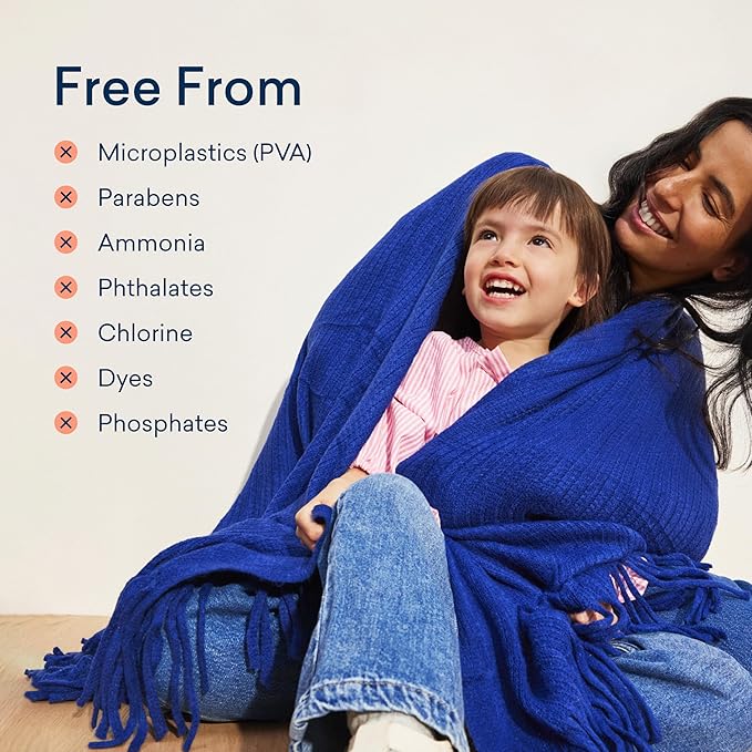 BLUELAND Laundry Detergent Tablets, 36 Count, Spring Bloom Scent, Plastic-Free Eco-Friendly Pods, Sheets, Liquid Alternative - Safe for Sensitive Skin, Gentle-CubbioJoy