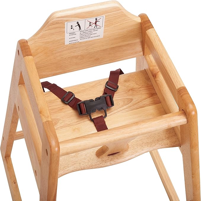 Baby Highchairs, Durable Dining Feeding Chair with Steps, High Chairs for Babies and Toddlers, Seating Ready-to-Assemble Restaurant Wood High Chair, Wooden High Chair (Highchair/Booster/Chair)-CubbioJoy