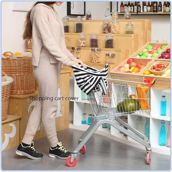 Car Seat Covers High Stretchy- Carseat Canopy for Babies, Multi- use Breastfeeding Covers, Baby Shower Gifts for Boys and Girls-CubbioJoy