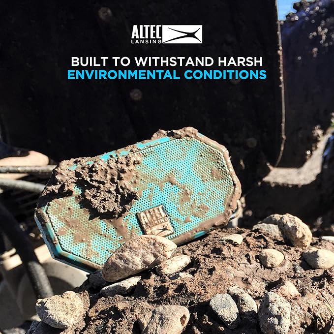 Altec Lansing Mini H2O - Waterproof Bluetooth Speaker, IP67 Certified & Floats in Water, Compact & Portable Speaker for Hiking, Camping, Pool, and Beach,Aqua-CubbioJoy