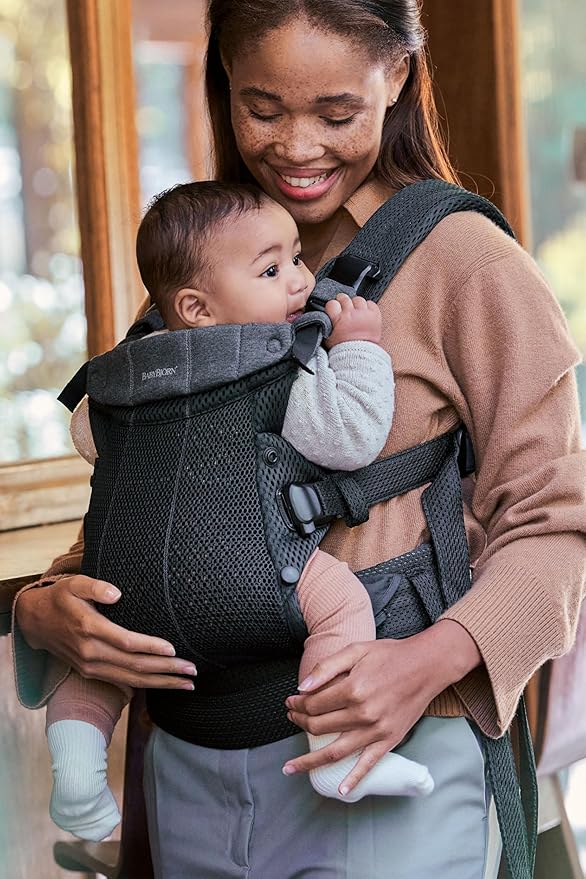 BabyBjorn Baby Carrier Harmony, 3D Mesh, Black-CubbioJoy