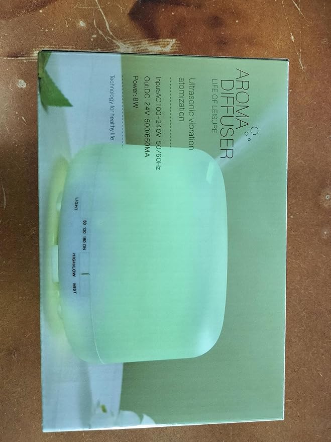 Diffuserlove Diffuser Essential Oil Diffusers 500ML Remote Control Aroma Diffuser Cool Mist Aromatherapy Diffuser with Mute Design, Timer and Auto Shut-Off for Office Living Room Yellow-CubbioJoy