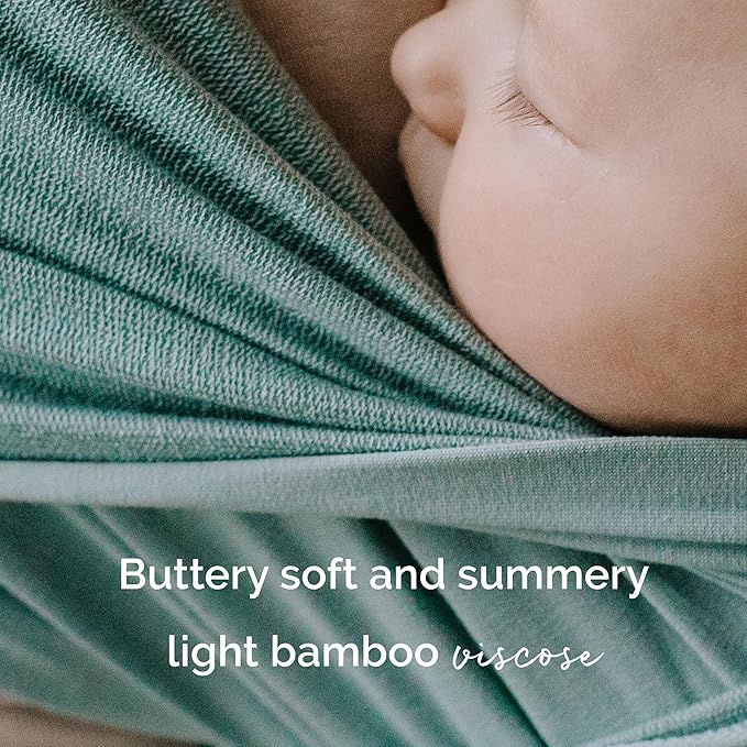 Boba Baby Wrap Carrier - Original Baby Carrier Wrap Sling for Newborns - Baby Wearing Essentials - Newborn Wrap Swaddle Holder, Newborn to Toddler Infant Sling (Serenity Sea Mist)-CubbioJoy