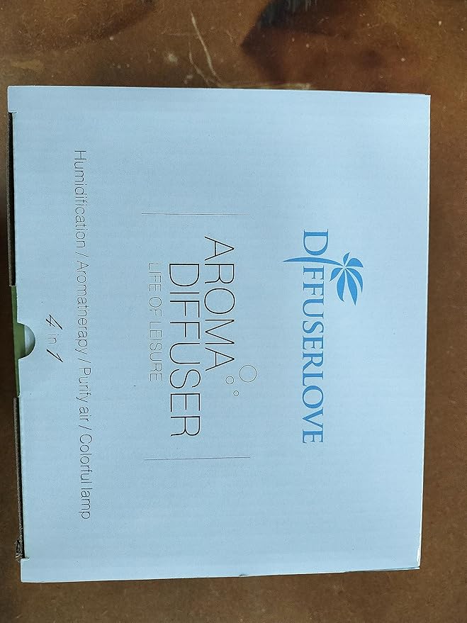 Diffuserlove Diffuser Essential Oil Diffusers 500ML Remote Control Aroma Diffuser Cool Mist Aromatherapy Diffuser with Mute Design, Timer and Auto Shut-Off for Office Living Room Yellow-CubbioJoy