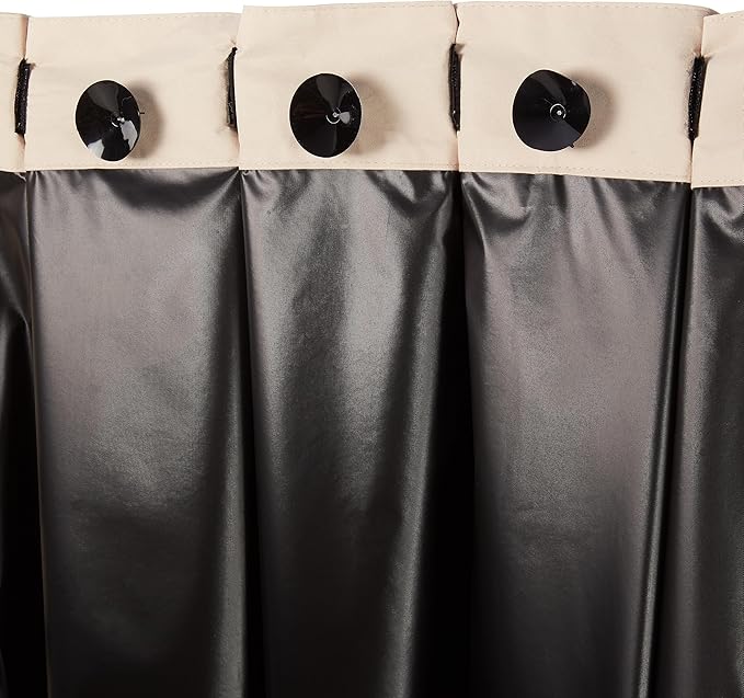 Amazon Basics Portable Blackout Curtain Shade with Suction Cups, 50"W x 78"L, 2-Pack, Beige-CubbioJoy